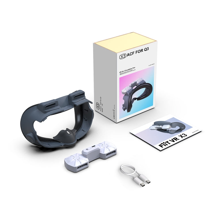 For Meta Quest 3 Air Circulation Heat Dissipation Replacement Mask With Fan Anti-Fogging VR Mask Accessories by buy2fix