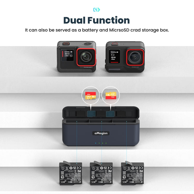 For Insta360 Ace / Ace Pro aMagisn Fast Charging Case Camera Charger Accessories by aMagisn