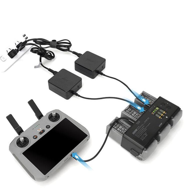 For DJI Air 3 Smart Flight Battery LKTOP 200W 3-Channel Charging Manager by LKTOP
