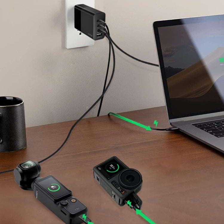 LKTOP 100W Gallium Nitride Fast Charger AC Adapter With 3 USB-C/Type-C+1 USB-A Port US Plug by LKTOP