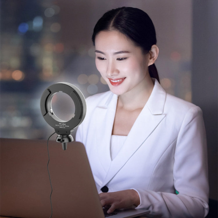 YRing48 4-Inch 48LEDs Laptop Camera Video Conference Live Beauty Ring Fill Light, Spec: Clip Set by buy2fix