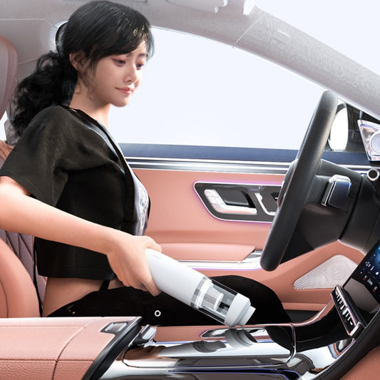 SUITU ST-6676 7pcs /Set Cordless Vehicle Vacuum Cleaner Home And Car Brushless Cylinder Blower(Blue And Gray) by SUITU