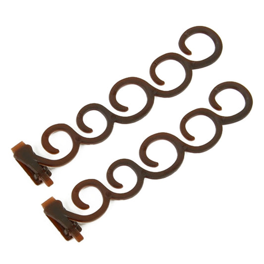 Elegance Hair Braider Flower Magic Hair Clip Queue Twist Plait Hairstyle Styling Accessories,Size:13.5x2.5cm(6090 Coffee) by buy2fix