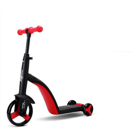 nadle FoldableThree-wheeled Three-mode Balance Bicycle Child Scooter(Red) by nadle