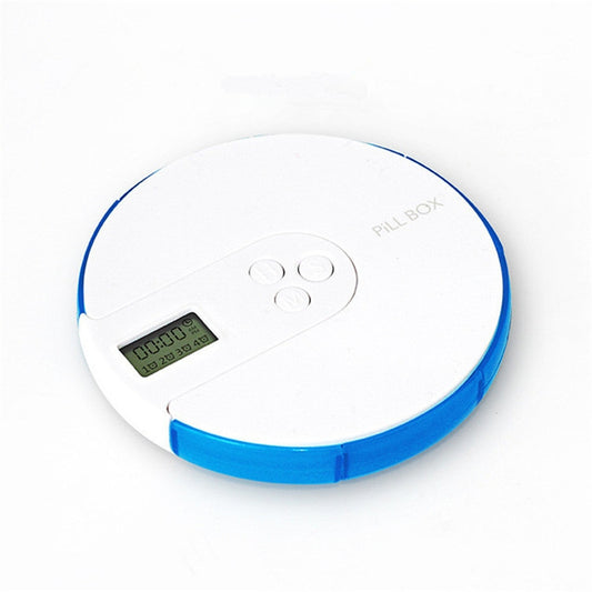 One Week Portable Timing Smart Pill Boxes Elder Reminding Electronic Medicine Box(Blue) by buy2fix