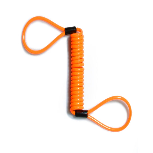 Alarm Disc Lock Security Anti Thief Motorbike Wheel Disc Brake Spring Cable(Orange) by buy2fix