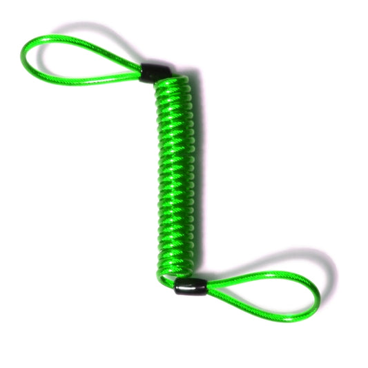 Alarm Disc Lock Security Anti Thief Motorbike Wheel Disc Brake Spring Cable(Green) by buy2fix
