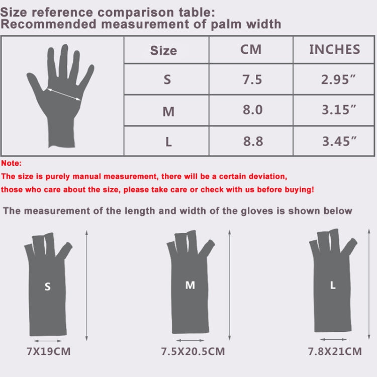 Black Fiber A Pair Sports Breathable Health Care Half Finger Gloves Rehabilitation Training Arthritis Pressure Gloves, Size:S by buy2fix