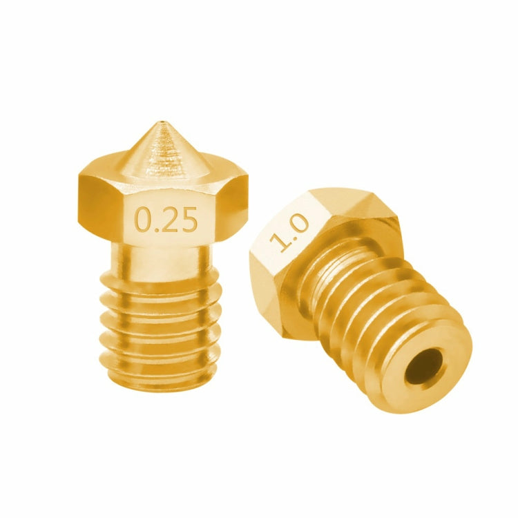 8 PCS Bugatti 3D Printer Accessories E3D-V5 V6 Nozzle M6 Thread Consumables Hot Nozzle, Size:3/0.5mm by buy2fix