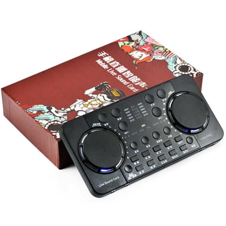 V300 PRO Live Sound Card Mobile Phone Computer Recording Singing Sound Card Set by buy2fix