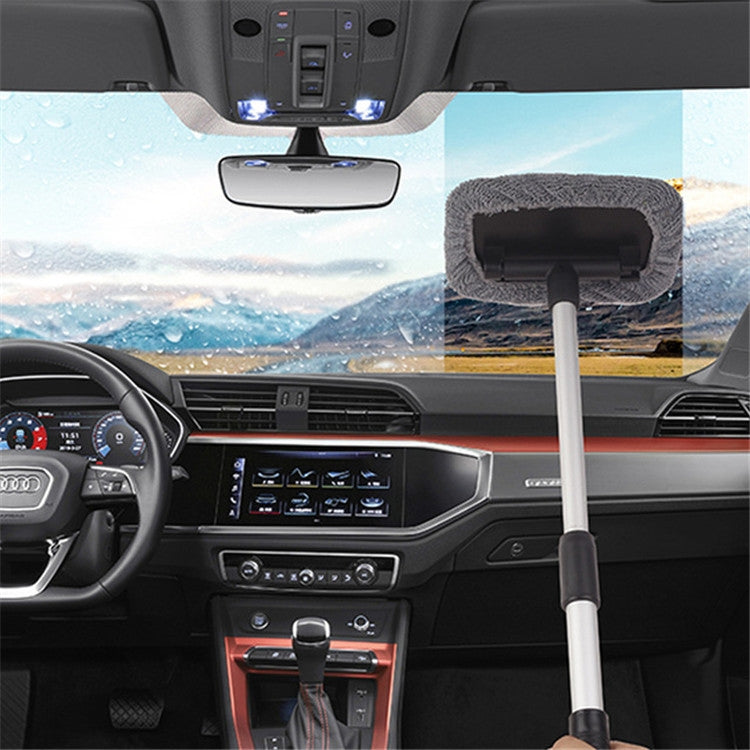 Automobile Windshield Cleaning Wipe Aluminum Alloy Telescopic Car Wash Window Brush by buy2fix