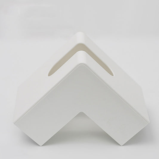 Creative Simple Household Plastic Tissue Paper Storage Box(White) by buy2fix