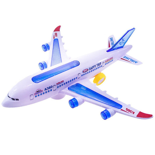 Model Airplane Toys Electric Flash Music Plane Kids Toy DIY Aircraft Gift by buy2fix