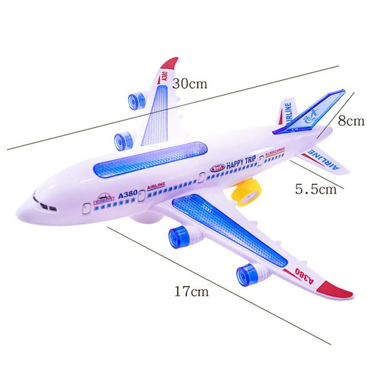 Model Airplane Toys Electric Flash Music Plane Kids Toy DIY Aircraft Gift by buy2fix