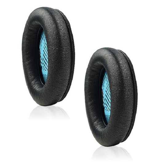 2 PCS For BOSE QC15 / QC25 / QC35 Lambskin Leather Earphone Cover Earmuffs(Black) by buy2fix