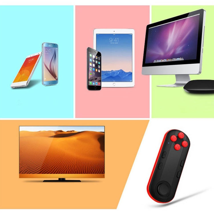 Smart Wireless Bluetooth Gamepad Controller 3D VR Virtual Reality Glasses Joystick Remotes Compatible with Android / IOS(Black) by buy2fix