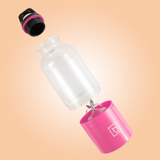 500ml Mini Portable Electric Juicer Cup USB Rechargeable Juicer Blender Maker Shaker Squeezers Fruit Orange Juice Extractor(Pink) by buy2fix