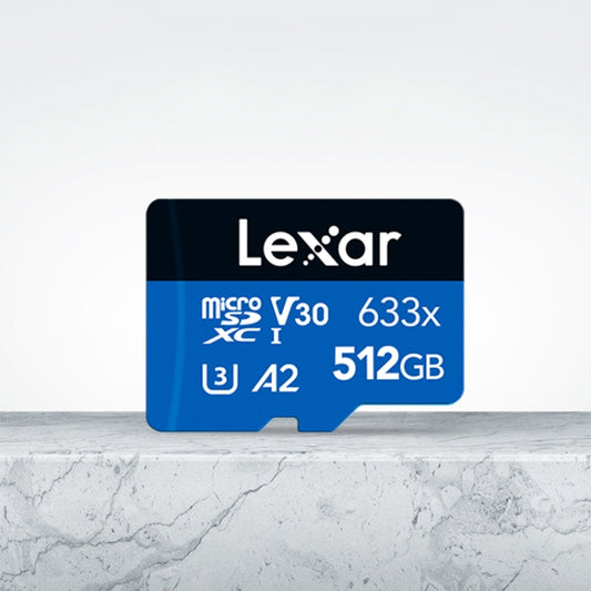 Lexar 633x 512GB High-speed Flash Memory Card Sports Camera Mobile Phone TF Car Driving Recorder Memory Card by Lexar