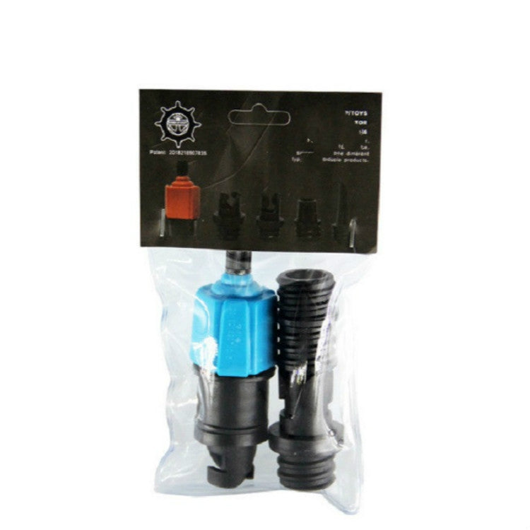 Surfing Paddle Board Rubber Boat Inflatable Bed Air Valve Adapter Car Air Pump Adapter(Blue) by buy2fix