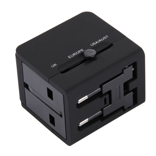 5V 2.1A Dual USB Power Socket Charger Adapter, UK / EU / US / AU Plug(Black) by buy2fix