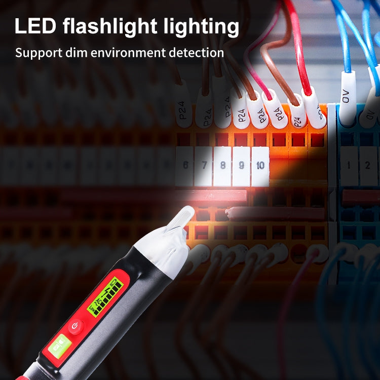WINTACT WT3010 LED AC Voltage Tester Non-Contact Detector Pen 12-1000V AC Voltage Detector by Wintact