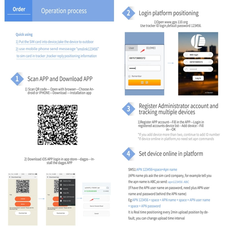 TK202B 2G Car Truck Vehicle Tracking GSM GPRS GPS Tracker Support AGPS, Battery Capacity: 5000MA by buy2fix