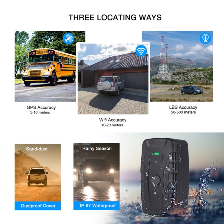 TL209B 90-day Standby 10000mAh Car Truck Vehicle Tracking 2G GSM GPRS GPS Tracker by buy2fix