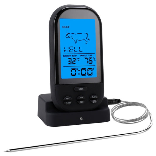 TS-HY62 Digital Kitchen Food Cooking BBQ Wireless Thermometer(Black) by buy2fix