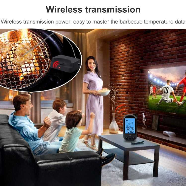 TS-HY62 Digital Kitchen Food Cooking BBQ Wireless Thermometer(Black) by buy2fix