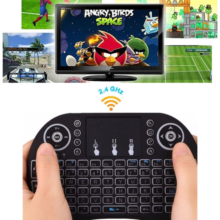 Support Language: Arabic i8 Air Mouse Wireless Keyboard with Touchpad for Android TV Box & Smart TV & PC Tablet & Xbox360 & PS3 & HTPC/IPTV by buy2fix