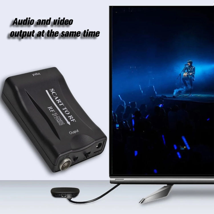 SCART to RF Video Converter, Support RF67.25MHz, 61.25MHz by buy2fix