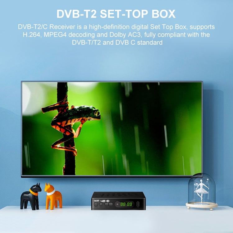 T15-T2 1080P Full HD DVB-TC/C Receiver Set-Top Box, EU Plug by buy2fix