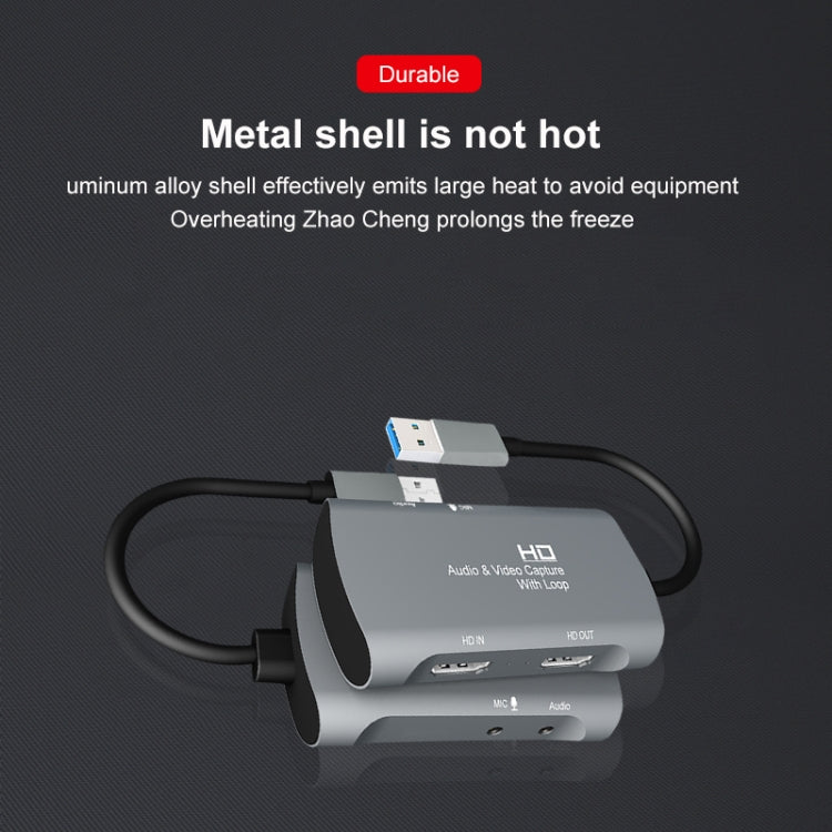 Z30 HDMI Female + Mic to HDMI Female + Audio + USB 2.0 Video Capture Box by buy2fix