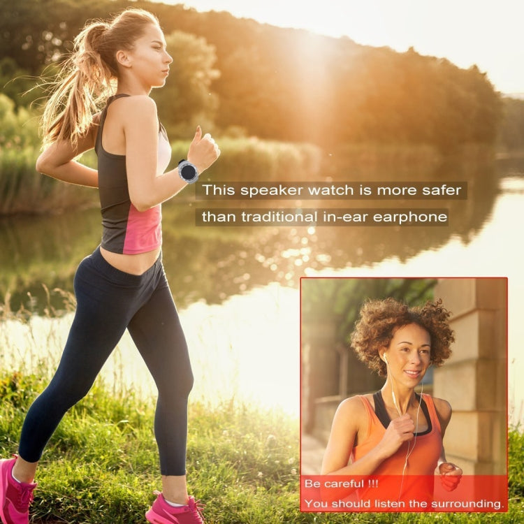 U6 Smart Wireless Bluetooth V3.0 + EDR Sport Music Watch Speaker, Support Hands-free Calls & FM Radio & TF Card(Silver) by buy2fix