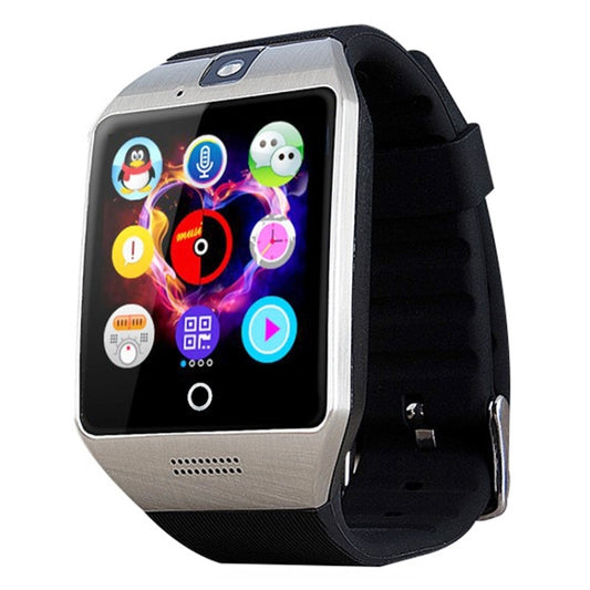 Q18S 1.54 inch IPS Screen MTK6260A Bluetooth 3.0 Smart Watch Phone, Pedometer / Sedentary Reminder / Sleeping Monitor / Anti-Loss / Remote Camera / GSM / 0.3M Camera (Black + Silver) by buy2fix
