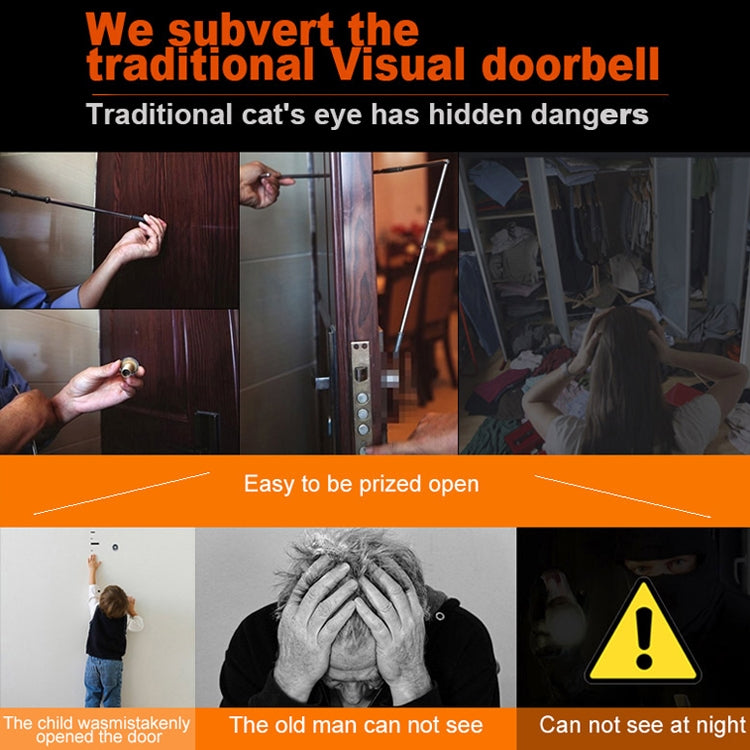 M4300A 4.3 inch Display Screen 3.0MP Camera Video Smart Doorbell, Support TF Card (32GB Max) & Motion Detection & Infrared Night Vision by buy2fix