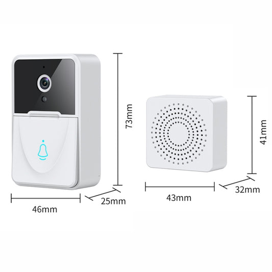 DoorBell X3 VGA WiFi Smart Video Doorbell with Chime, Support Night Vision(White) by buy2fix