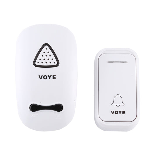 VOYE V025F Home Music Remote Control Wireless Doorbell with 38 Polyphony Sounds, US Plug(White) by VOYE