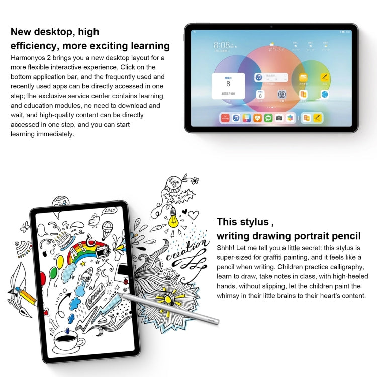 Huawei MatePad 10.4 BAH4-AL10 4G, 10.4 inch, 6GB+128GB, HarmonyOS 2 Qualcomm Snapdragon 778G 4G Octa Core up to 2.42GHz, Support Dual WiFi, OTG, Network: 4G, Not Support Google Play (Blue) by Huawei