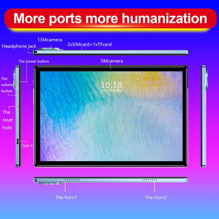 P60 4G Phone Call Tablet PC, 10.1 inch, 4GB+64GB, Android 8.0 MTK6797 Deca Core 2.1GHz, Dual SIM, Support GPS, OTG, WiFi, BT (Green) by buy2fix