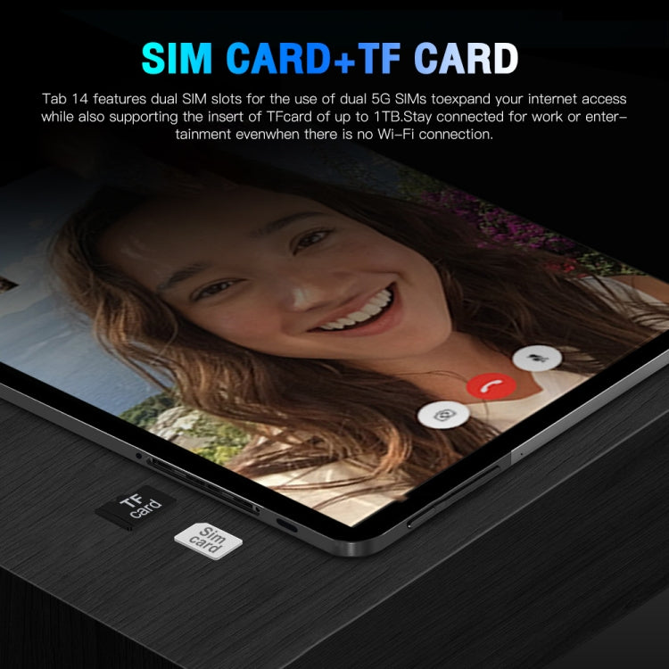 Tab14 / P14 Phone Call Tablet, 1GB+16GB, 8.0 inch Screen, Face Identification, Android 5.0 MTK6582 Quad Core, Network: 3G, GPS, OTG(Blue) by buy2fix