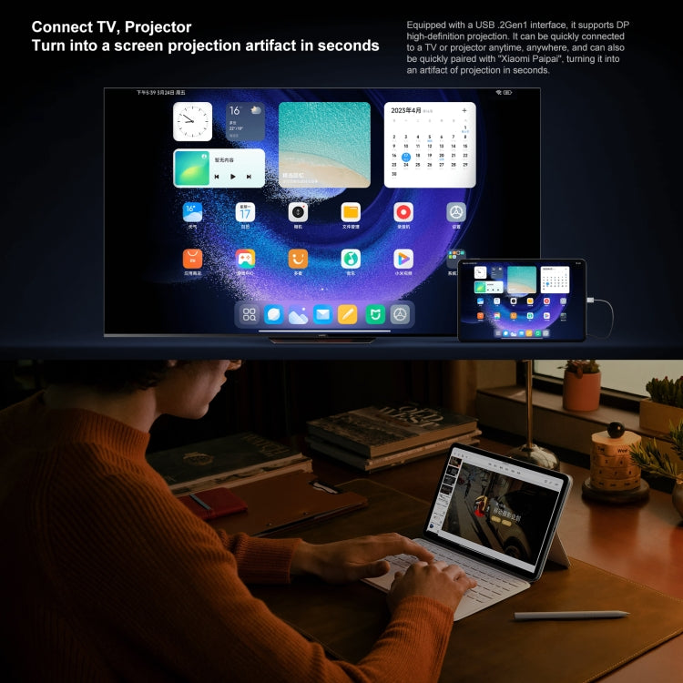 Xiaomi Pad 6 Pro, 11.0 inch, 8GB+256GB, MIUI 14 Qualcomm Snapdragon 8+ 4nm Octa Core up to 3.2GHz, 20MP HD Front Camera, 8600mAh Battery (Black) by Xiaomi