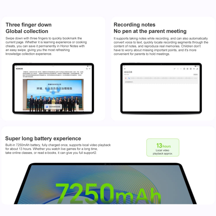Honor Pad X8 Pro ELN-W09 WiFi, 11.5 inch, 8GB+128GB, MagicOS 7.1 Qualcomm Snapdragon 685 Octa Core, 6 Speakers, Not Support Google(Grey) by HONOR