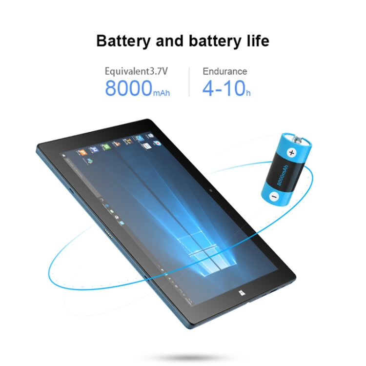 W10 2 in 1 Tablet PC, 10.1 inch, 6GB+64GB, Windows 10 System, Intel Gemini Lake N4120 Quad Core up to 2.6GHz, without Keyboard & Stylus Pen, Support Dual Band WiFi & Bluetooth & TF Card & HDMI, US Plug by buy2fix