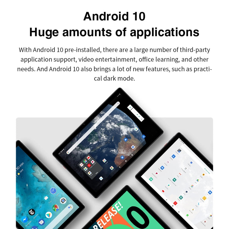 CHUWI Surpad 4G LTE Tablet PC, 10.1 inch, 4GB+128GB, Android 10.0, Helio MT6771V Octa Core up to 2.0GHz, Support Dual SIM & OTG & Bluetooth & Dual Band WiFi, EU Plug (Black+Grey) by CHUWI