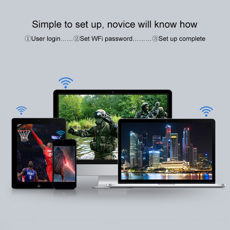 COMFAST WR613N V3 Home 300Mbps Wireless Router 2.4G WiFi Network Extender by COMFAST