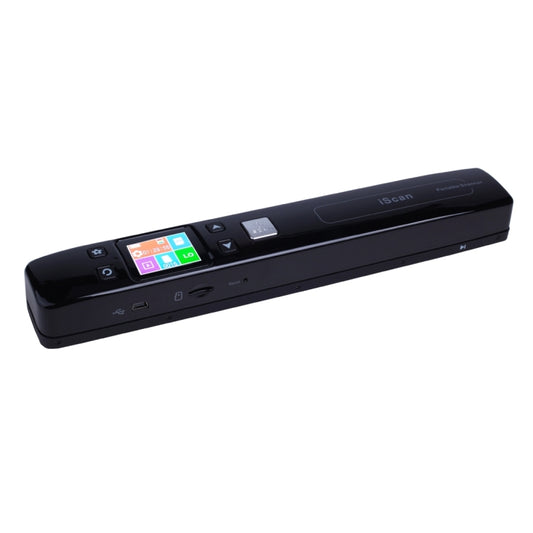 iScan02 Double Roller Mobile Document Portable Handheld Scanner with LED Display, Support 1050DPI / 600DPI / 300DPI / PDF / JPG / TF(Black) by buy2fix