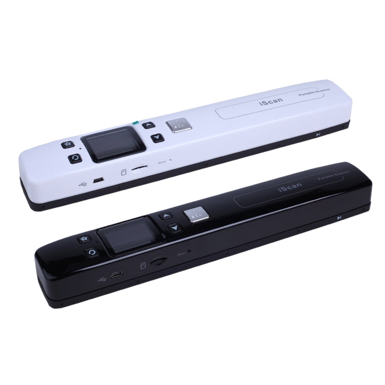 iScan02 Double Roller Mobile Document Portable Handheld Scanner with LED Display, Support 1050DPI / 600DPI / 300DPI / PDF / JPG / TF(White) by buy2fix