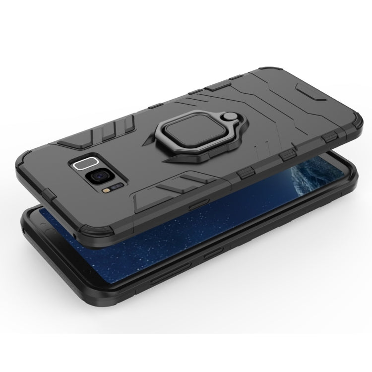 PC + TPU Shockproof Protective Case for Galaxy S8+, with Magnetic Ring Holder by buy2fix
