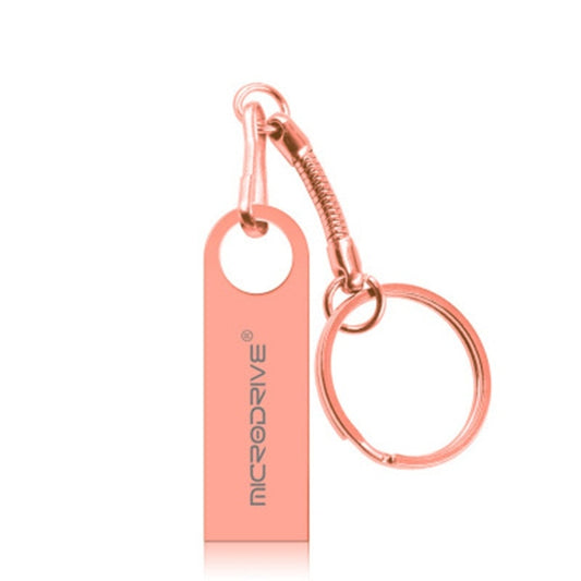 MicroDrive 128GB USB 2.0 Metal Waterproof High Speed U Disk(Pink) by MicroDrive